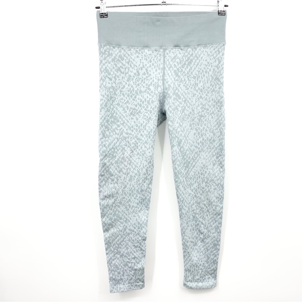 Offline Aerie American Eagle Women Large Pants Leggings Seamless Green Printed